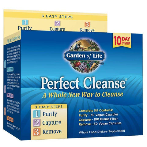 Garden Of Life Perfect Cleanse 10 Day System-60 Vegan Capsules & 100 Grams of Fiber