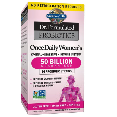 Garden Of Life Dr.Formulated Probiotics Once Daily Womens 50 Billion 16 Strains-30 Vegeterian Capsules