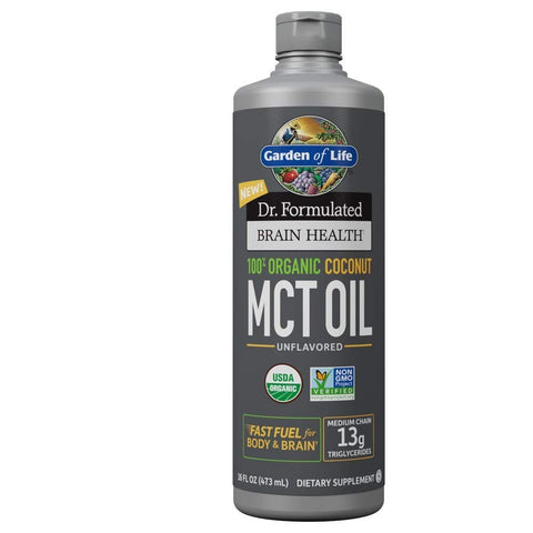 Garden Of Life Dr.Formulated Organic Coconut MCT Oil Unflavored-16 Oz