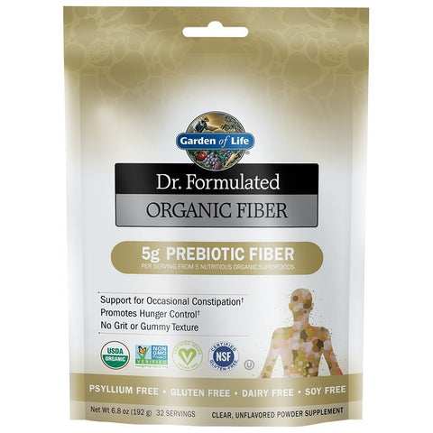 Garden Of Life Dr.Formulated Organic Fiber Unflavored-6.8 Oz