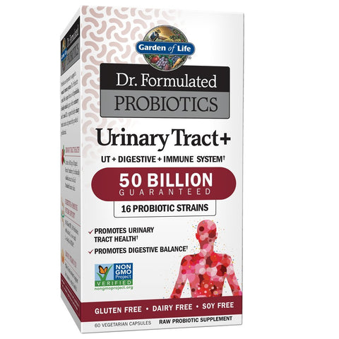 Garden Of Life Dr.Formulated Probiotics Urinary Tract+ 50 Billion 16 Strains-60 Vegeterian Capsules Note: Need To Be Refrigerated