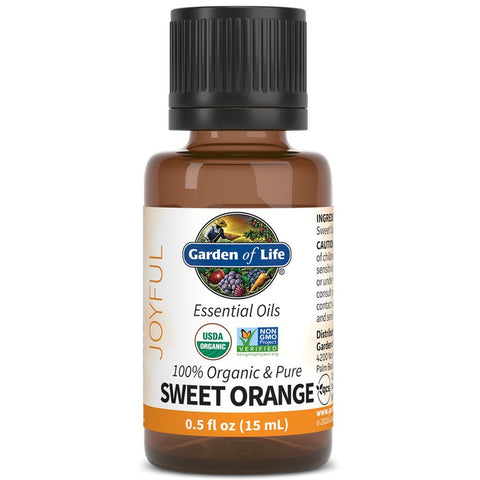 Garden Of Life Organic & Pure Sweet Orange Essential Oil-0.5 Oz