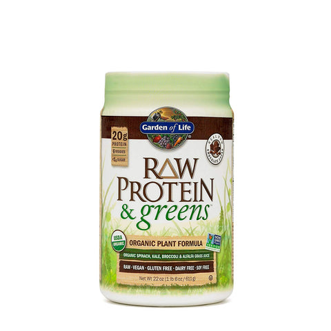 Garden Of Life Raw Protein & Greens Chocolate Cacao Flavor-22 Oz
