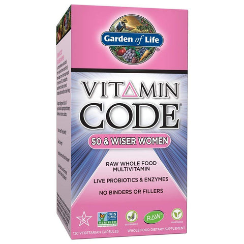 Garden Of Life Vitamin Code 50 & Wiser Women Multivitamin-120 Vegetarian Capsules