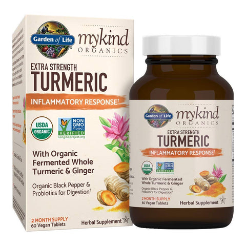 Garden Of Life My Kind Organics Turmeric Inflammatory Response Extra Strength-60 Vegan Tablets