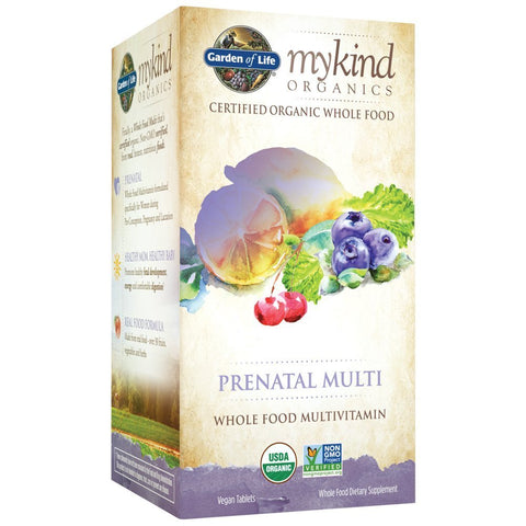 Garden Of Life My Kind Organics Prenatal Multi Multivitamin-180 Vegan Tablets