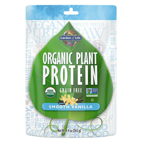 Garden Of Life Organic Plant Protein Smooth Vanilla Flavor-9.4 Oz