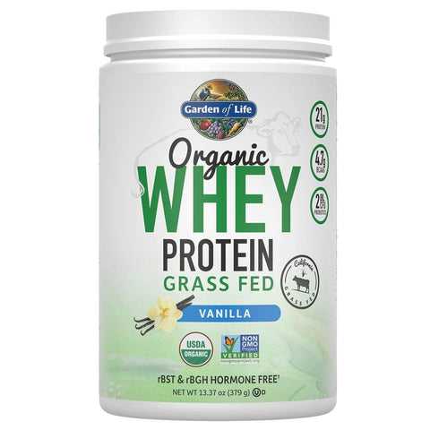 Garden Of Life Organic Whey Protein Grass Fed Vanilla-13.37 Oz