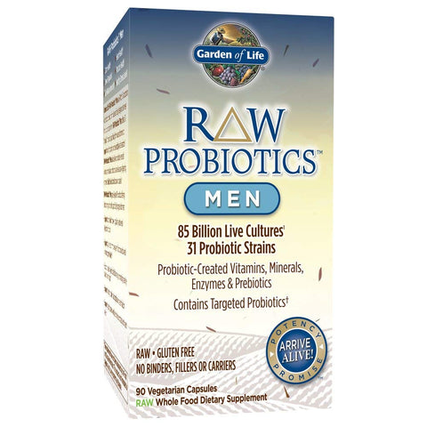 Garden Of Life Raw Probiotics Men 85 Billion Live Cultures 31 Strains-90 Vegetarian Capsules Note: Need To Be Refrigerated