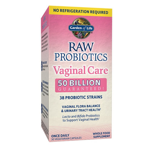 Garden Of Life Raw Probiotics Vaginal Care 50 Billion Guaranteed 38 Strains-30 Vegetarian Capsules