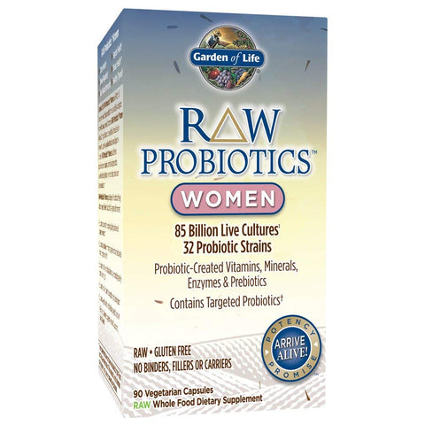 Garden Of Life Raw Probiotics Women 85 Billion Cultures 32 Strains-90 Vegetarian Capsules Note: Need To Be Refrigerated