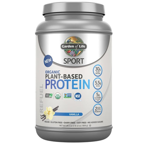 Garden Of Life Sport Organic Plant-Based Protein Vanilla Flavor-28.4 Oz