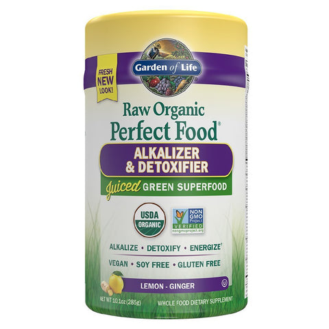 Garden Of Life Raw Organic Perfect Food Alkalizer & Detoxifier Lemon & Ginger-10.1 Oz
