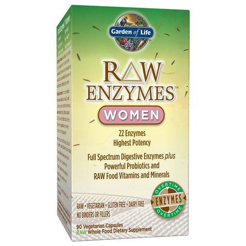 Garden Of Life Raw Enzymes Women-90 Vegetarian Capsules