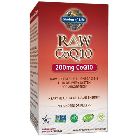 Garden Of Life Raw CoQ10 200 Mg-60 Vegan Capsules