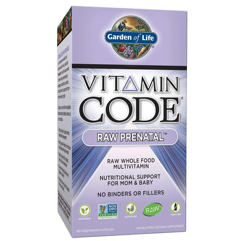 Garden Of Life Vitamin Code Raw Prenatal Multivitamin-180 Vegetarian Capsules