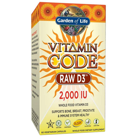 Garden Of Life Vitamin Code Raw D3 2,000 IU-60 Vegetarian Capsules