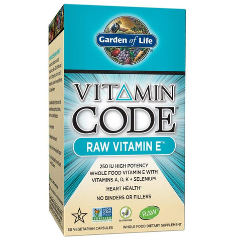 Garden Of Life Vitamin Code Raw Vitamin E 250 IU-60 Vegetarian Capsules