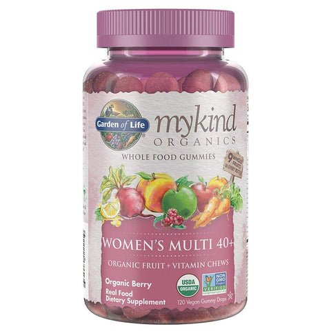 Garden Of Life My Kind Organics Womens's Multi 40+ Organic Berry Flavor-120 Vegan Gummy Drops