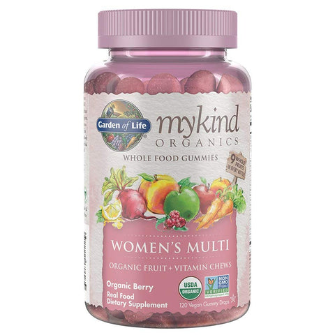 Garden Of Life My Kind Organics Womens's Multi Organic Berry Flavor-120 Vegan Gummy Drops