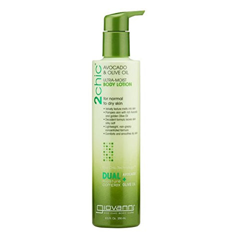 Giovanni 2Chic Ultra Moist Body Lotion Avocado & Olive Oil-8.5 Oz