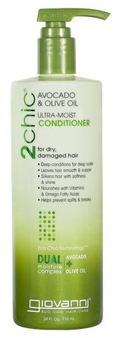 Giovanni 2Chic Ultra Moist Conditioner Avocado & Argan Oil-24 Oz