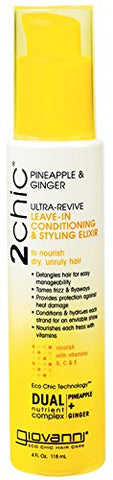 Giovanni 2Chic Ultra Revive Leave-In Conditioning Elixir Pineapple & Ginger-4 Oz