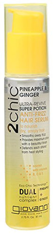 Giovanni 2Chic Ultra Revive Super Portion Anti-Frizz Hair Serum Pineapple & Ginger-2.75 Oz