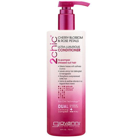 Giovanni 2Chic Ultra Luxurious Conditioner Cherry Blossom & Rose Petals-24 Oz
