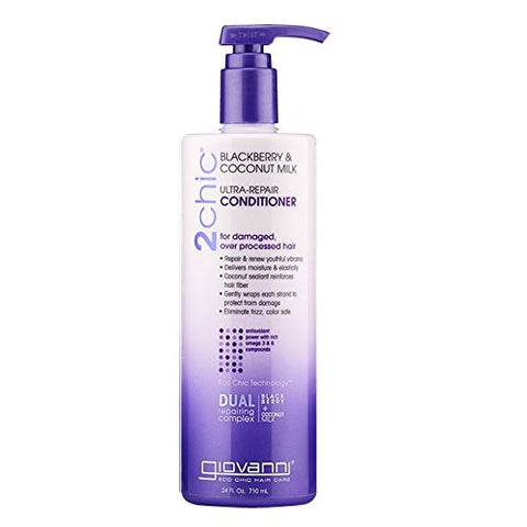 Giovanni 2Chic Repairing Conditioner Blackberry & Coconut Milk-24 Oz