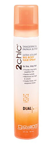 Giovanni 2Chic Ultra Volume Big Body Hair Spray Tangerine & Papaya Butter-5 Oz