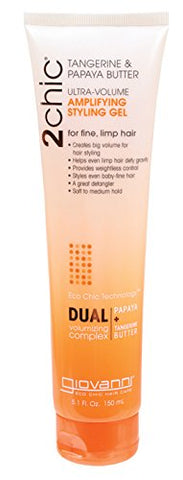 Giovanni 2Chic Ultra Volume Amplifying Styling Gel Tangerine & Papaya Butter-5.1 Oz
