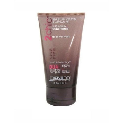 Giovanni 2Chic Ultra Sleek Conditioner Brazilian Keratin & Argan Oil-1.5 Oz