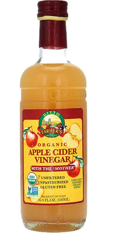 Gitto Farmer's Market Organic Apple Cider Vinegar With The Mother-16.9 Oz