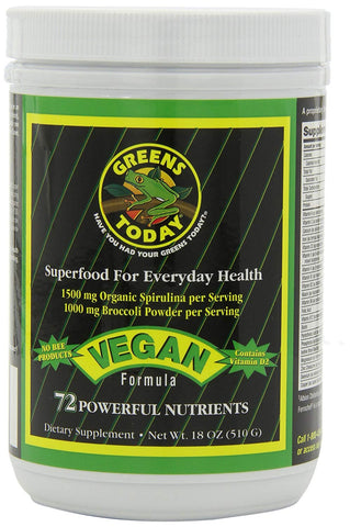 Greens Today Vegan Formula Powerful Nutrients-18 Oz