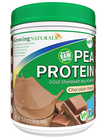 Growing Naturals Pea Protein Chocolate Power-15.8 Oz