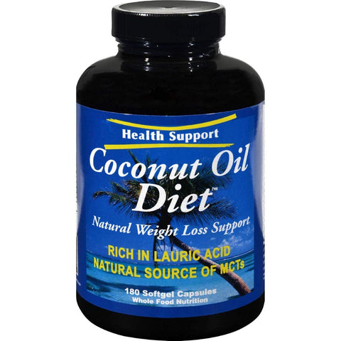 Health Support Coconut Oil Diet-180 Softgels
