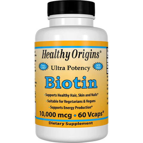 Healthy Origins Biotin 10000 Mcg Ultra Potency-60 Vcaps