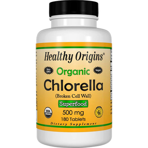 Healthy Origins Organic Chlorella 500 Mg-180 Tablets