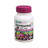 Natures Plus Resveratrol 125 Mg Extended Release-60 Vegetarian Tablets