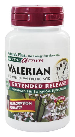 Natures Plus Valerian Extended Release 600 Mg-30 Tablets