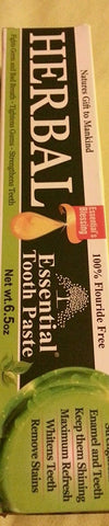 Essential Herbal Tooth Paste With Vegetable Base-6.5 Oz