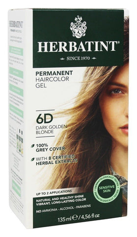 Herbatint 6D Dark Golden Blonde Permanent Haircolor Gel-4.56 Oz