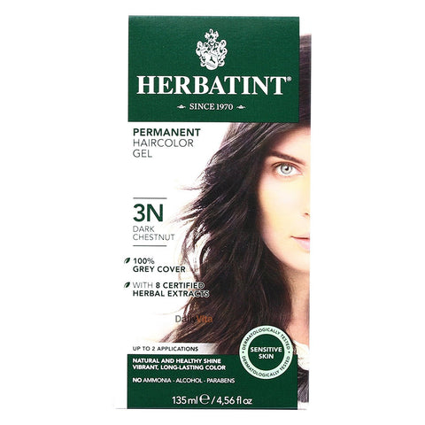 Herbatint 3N Dark Chestnut Permanent Haircolor Gel-4.56 Oz