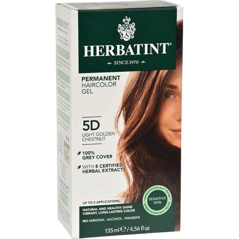 Herbatint 5D Light Golden Chestnut Permanent Haircolor Gel-4.56 Oz