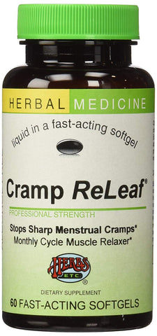 Herbs Etc Cramp ReLeaf Professional Strength-60 Fact Acting Softgels