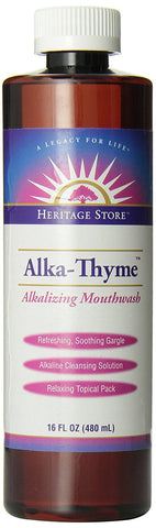 Heritage Store Alka-Thyme Alkalizing Mouthwash-16 Oz