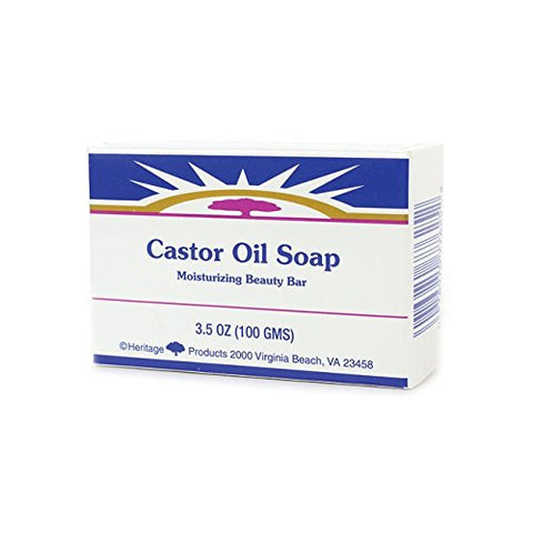 Heritage Store Castor Oil Soap-3.5 Oz