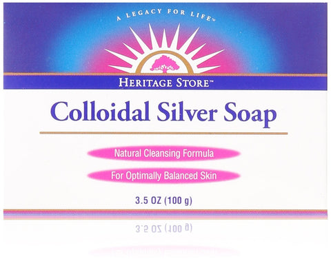 Heritage Store Colloidal Silver Soap-3.5 Oz