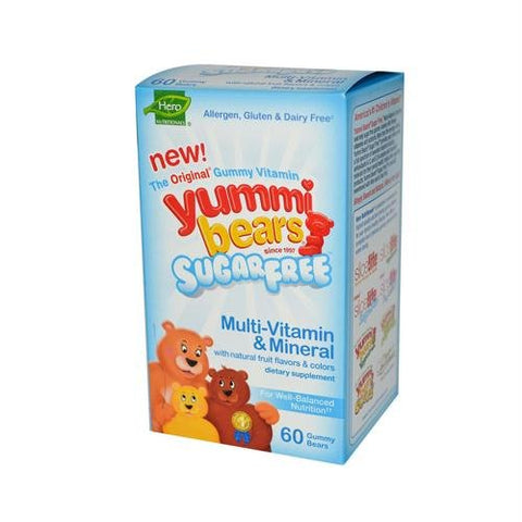 Hero Nutritionals Yummi Bears Multi-Vitamin & Mineral-60 Gummy Bears